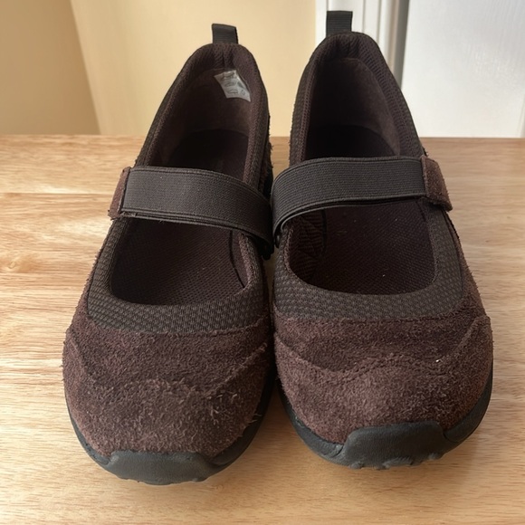 Last chance! Merrell Jungle Moc Sport Brown Suede Leather Mary Jane-big kid 4.5W - Picture 2 of 8